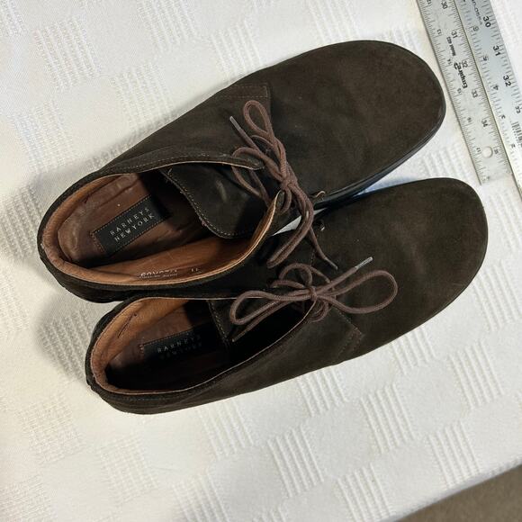 Barneys Mens 11 Chukka Boots Platform Lug Suede Dark Brown Made in Italy M25K09 main image 4
